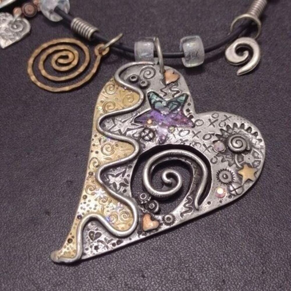 Enchanted heart necklace by Nanette 15"